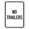 Signmission No Trailers Heavy-Gauge Aluminum Rust Proof Parking Sign, 18" x 24", A-1824-23563 A-1824-23563 - alternate 1
